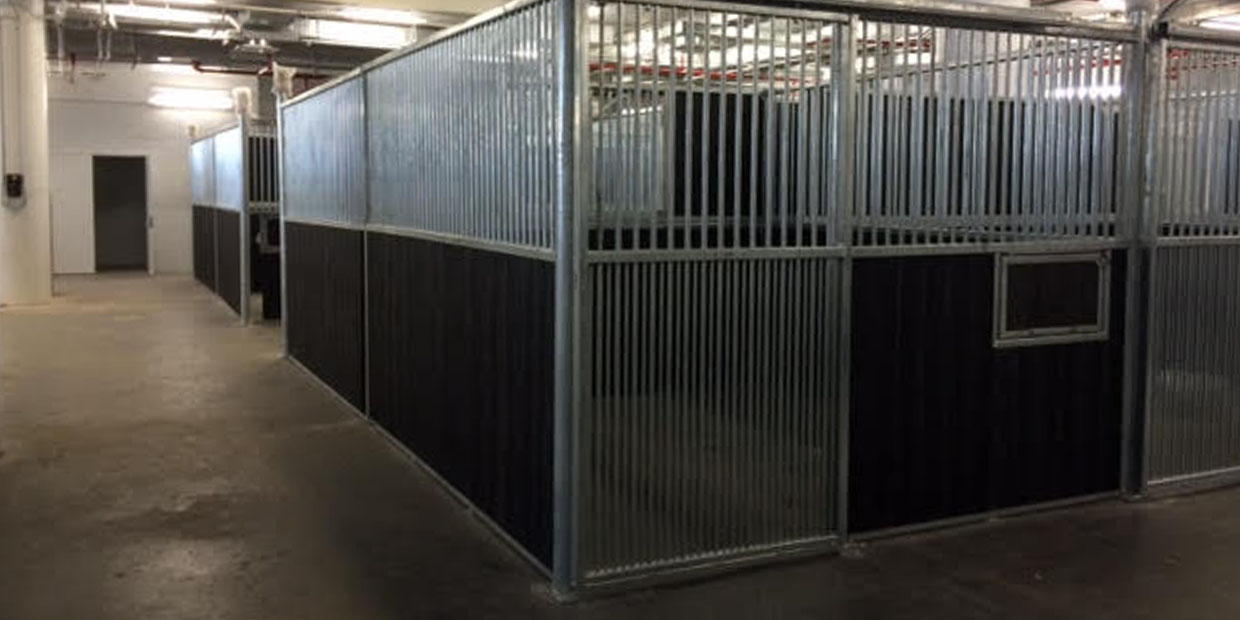 NYPD Mounted Police horse stalls by Equine Design Partners